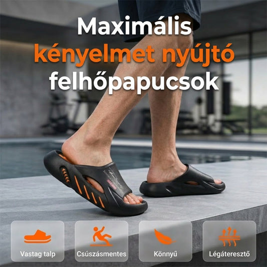 ⚡ Felhő alakú papucs – csúszásmentes, vastag talp, strand – Utánvét 🎯