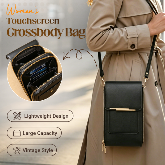 👜 📱 Női érintőképernyős válltáska – Okostelefon-töltéssel, lopásgátló és vízálló ✨