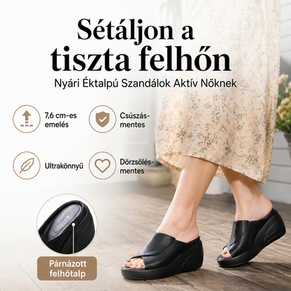 👡🌸Klínový sandál – könnyű szerkezet, amely nem fárasztja a lábat – fizetés átvételkor 💖