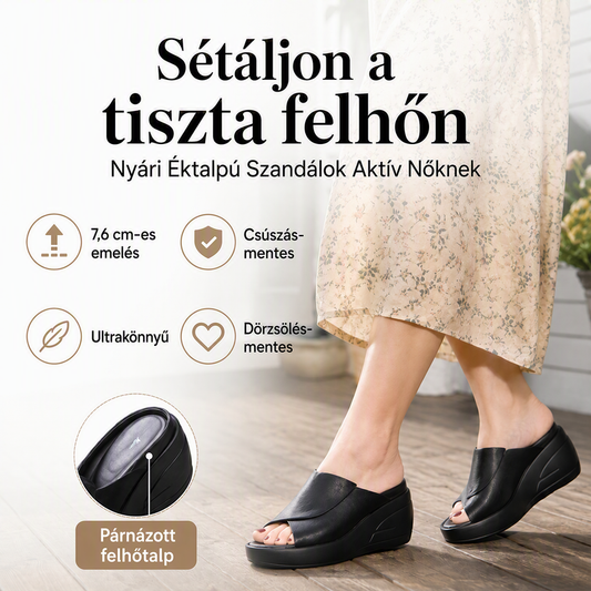 👡🌸Klínový sandál – könnyű szerkezet, amely nem fárasztja a lábat – fizetés átvételkor 💖