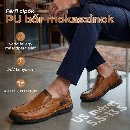 👞✨Elegáns természetes bőrből készült férfi cipő – kényelmes mindennapi viseletre🌿