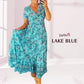 🌸✨ Noi Viragmintas V-nyaku Maxi Ruha - 6 szin | S-5XL | A-vonalu | Casual | Tavaszi-Nyari