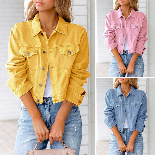 Női Vibráns Farmer Dzseki – 9 szín | S–2XL