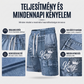 👕 Férfi farmerhatású póló és rövidnadrág szett | Könnyű, légáteresztő nyári viselet ☀️