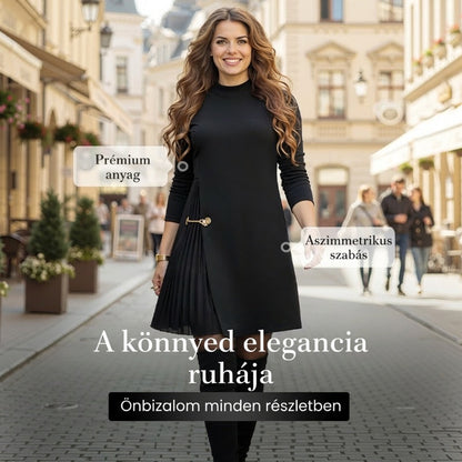 📢📢60%-os kedvezmény!! 💝Elegáns, hosszú ujjú, redős ruha