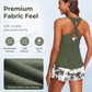 ⏳Korlátozott Ideig Tartó Különleges Ajánlat⏰Tankini Szett Rövidnadrággal – Élénk Minták, Mix & Match – Elegáns Strandmegjelenés.
