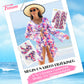 🌼 Női divatos szexi nyomtatott fürdőruha – 3 darabos szett | Bikini + pareo, strand – Utánvét 👙✨