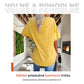 👕  Női alkalmi V-nyakú póló – puha pamutkeverék és lebegő szegély – légies mindennapi kedvenc 🍃