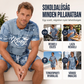 👕 Férfi farmerhatású póló és rövidnadrág szett | Könnyű, légáteresztő nyári viselet ☀️