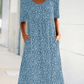 💖👗 2026 Elegáns kerek nyakú, virágos, csillagos, elegáns virágos ruha