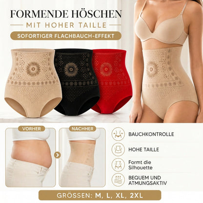🥳 👙 Magas derekú, formáló rövidnadrág – 360°-os tartás, hasformálás és fenékemelő hatás – varratmentes, lélegző (78% nejlon) – nőknek, M–XL méretben