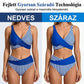 Kétrészes, színes blokkos és csíkos bikini
