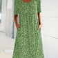 💖👗 2026 Elegáns kerek nyakú, virágos, csillagos, elegáns virágos ruha