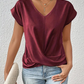 T-shirt décontracté à manches courtes pour femmes