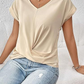 T-shirt décontracté à manches courtes pour femmes