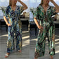 💖2026 Femeii divatos, leveles mintás jumpsuit