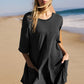 【M-2XL】💞Túlméretezett póló V-hátú Jumpsuit