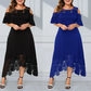 🌸✨ Noi Elegans Cold Shoulder Csipkeszegely Ruha - 4 szin | S-4XL | Romantikus | Alkalmi