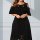 🌸✨ Noi Elegans Cold Shoulder Csipkeszegely Ruha - 4 szin | S-4XL | Romantikus | Alkalmi