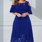 🌸✨ Noi Elegans Cold Shoulder Csipkeszegely Ruha - 4 szin | S-4XL | Romantikus | Alkalmi