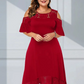🌸✨ Noi Elegans Cold Shoulder Csipkeszegely Ruha - 4 szin | S-4XL | Romantikus | Alkalmi