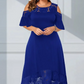 🌸✨ Noi Elegans Cold Shoulder Csipkeszegely Ruha - 4 szin | S-4XL | Romantikus | Alkalmi