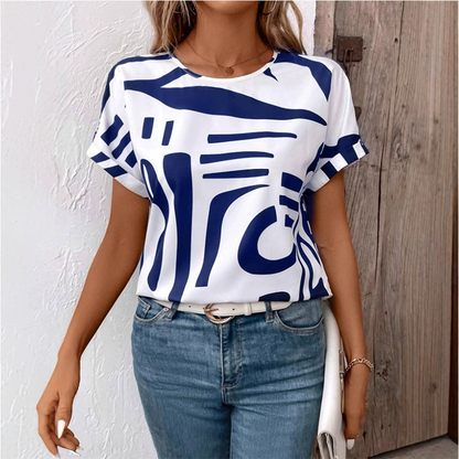 👕Női, rövid ujjú, mindennapi póló