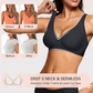 🔥Női kényelmes vezeték nélküli melltartók Push Up Bralettes Varratmentes pólós melltartók Mély V-kivágású mindennapi melltartók