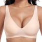 🔥Női kényelmes vezeték nélküli melltartók Push Up Bralettes Varratmentes pólós melltartók Mély V-kivágású mindennapi melltartók