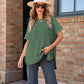 🔥 [S-XL] 🎁👚 Női Loose Fit rövid ujjú kötött felső