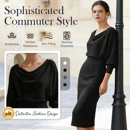 🌟💃Női elegáns, derékot hangsúlyozó karcsúsító ruha | Elegáns szabás és alakot kiemelő sziluett✨