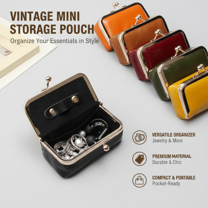 👑👜 Μίνι κουτί κοσμημάτων εμπνευσμένο από το vintage στυλ, για την αποθήκευση πολυτελών αξεσουάρ 💎