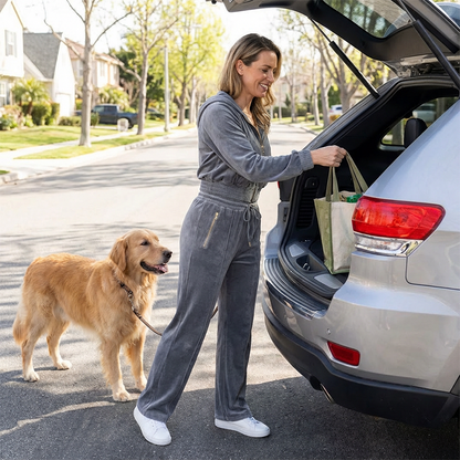 Női rövid pulóver és nadrág szett