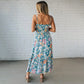 🔥 50% KEDVEZMÉNY🌺Női virágmintás pántos, lebegő ruha👗