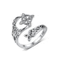 🥰 S925 Sterling Ezüst Kelta Csomós Nyitott Gyűrű 💍✨