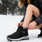 Uniszex plüss bélésű téli hótaposó csizma