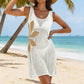 🎁2026 New Arrivals 50% OFF💥Women's Floral Hollow-Out Slit Beach Cover-Up Dress