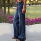 ✨🔥Női retro flare farmer zsebekkel👖