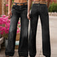 ✨🔥Női retro flare farmer zsebekkel👖