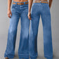✨🔥Női retro flare farmer zsebekkel👖