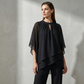 ✨ Elegáns aszimmetrikus kétrészes nadrágkosztüm – 5 színben | S–3XL (UK 8–22) | Laza, bő szárú nadrág