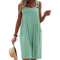 Ujjatlan, széles szárú jumpsuit a nyári szellőhöz