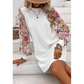 👗 40% LEÁRAZÁS MOST! 🌸 Női Virágos Hímzett Hálós Ujjú Ruha – Átlátszó Botanikus Ujjú, Laza Szabású és Lélegző 🌿