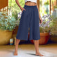 👖✨ Noi Egyszinu Szeles Szaru 3/4-es Nadrág - 6 szin | S-2XL | Karcsusito | Kényelmes | Casual Chic