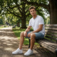 🥳Férfi laza szabású farmerrövidnadrág
