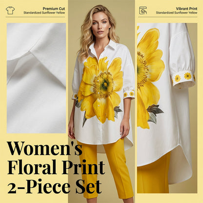🎁Virágmintás kétrészes szett hölgyeknek | Elegáns, tágas felső + rövidnadrág – készen állsz a nyaralásra! 🌸✨