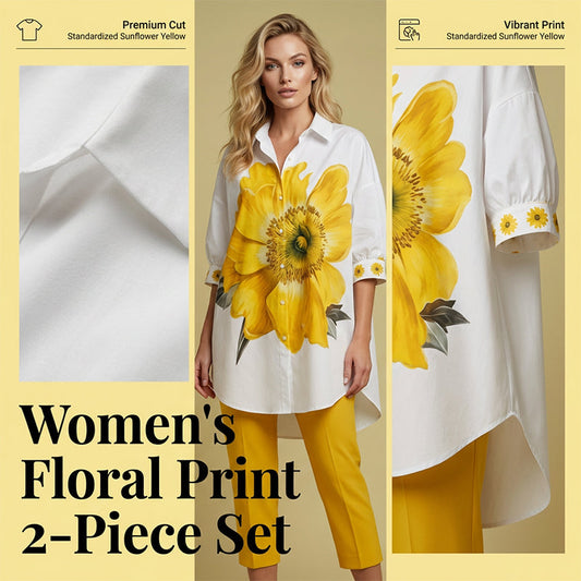 🎁Virágmintás kétrészes szett hölgyeknek | Elegáns, tágas felső + rövidnadrág – készen állsz a nyaralásra! 🌸✨