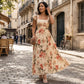 👗🌺 ELEGÁNS, VIRÁGOS MINTAZATÚ, PLISSZÉZETT MAXI RUHA Romantikus, előnyös szabású és tökéletes választás tavaszra, nyárra és ünnepi alkalmakra 💫