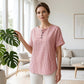 Női Casual Csíkos Henley Ing