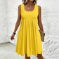 👗Női nyári, ujjatlan, redős tankruha☀️ Könnyed nyári elegancia ☀️